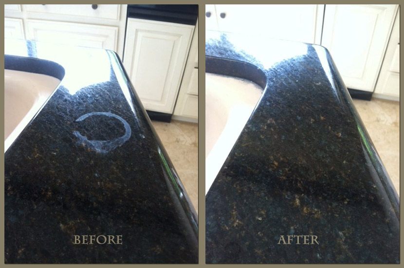 Granite Vanity Top Etch Removal Set, How To Remove Calcium Buildup On Granite Countertops