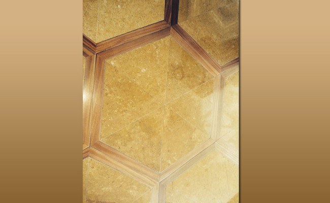 Limestone-Floor-With-Wood-Inlays-Before-Polishing