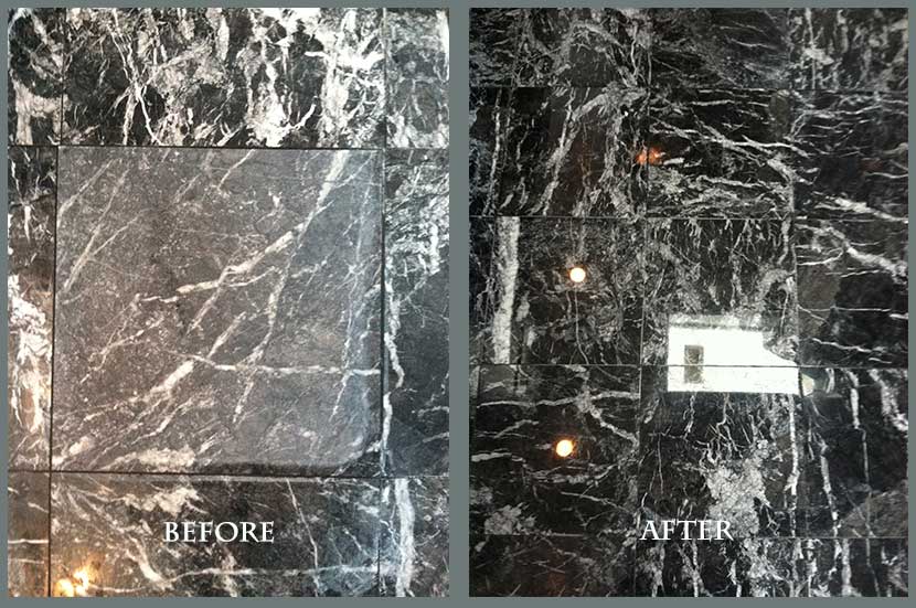 Marble Floor Honed & Polished