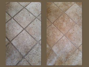 tumbled travertine floor restoration