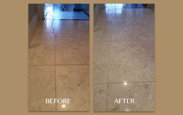 Restoring a Yellowed Marble Floor