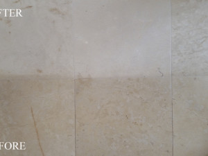 travertine floor before and after