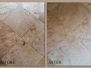 gold travertine floor cleaning sealing