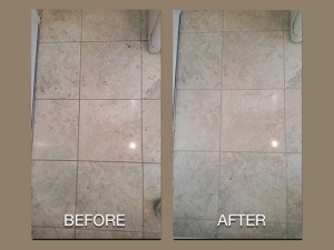 Marble Before and After Cleaning