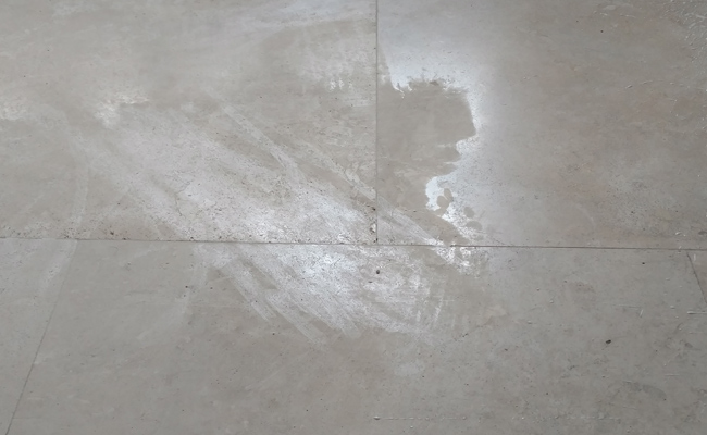Etched Travertine Before