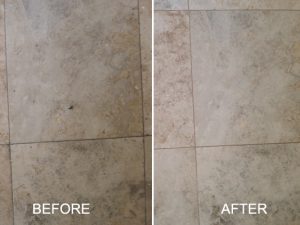 Travertine Before and After