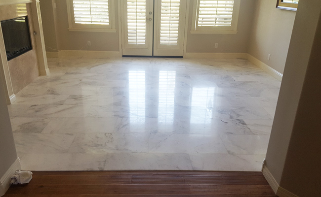 Refinished Marble Floor