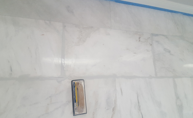 Marble Grout Replacement