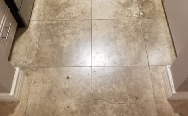 Travertine Floor Before