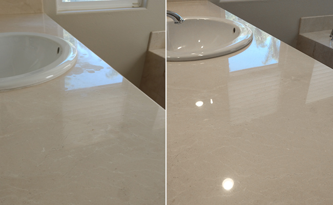 Marble Vanity Before and After