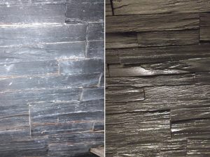 Slate Shower Before and After