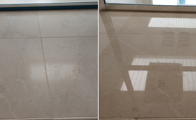 Marble Floor Before and After