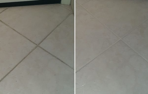 Fresh, Clean Tile and Grout Floor
